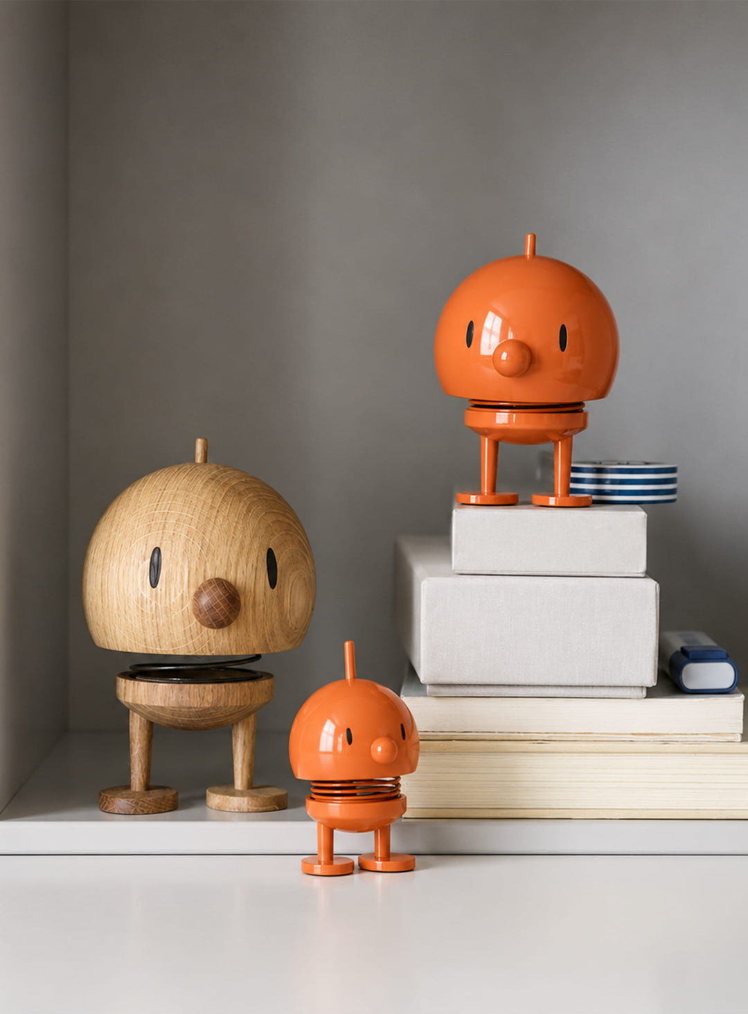 Figurine Bumble Hoptimist orange : une figurine joyeuse aux reflets orange brûlé élégants.