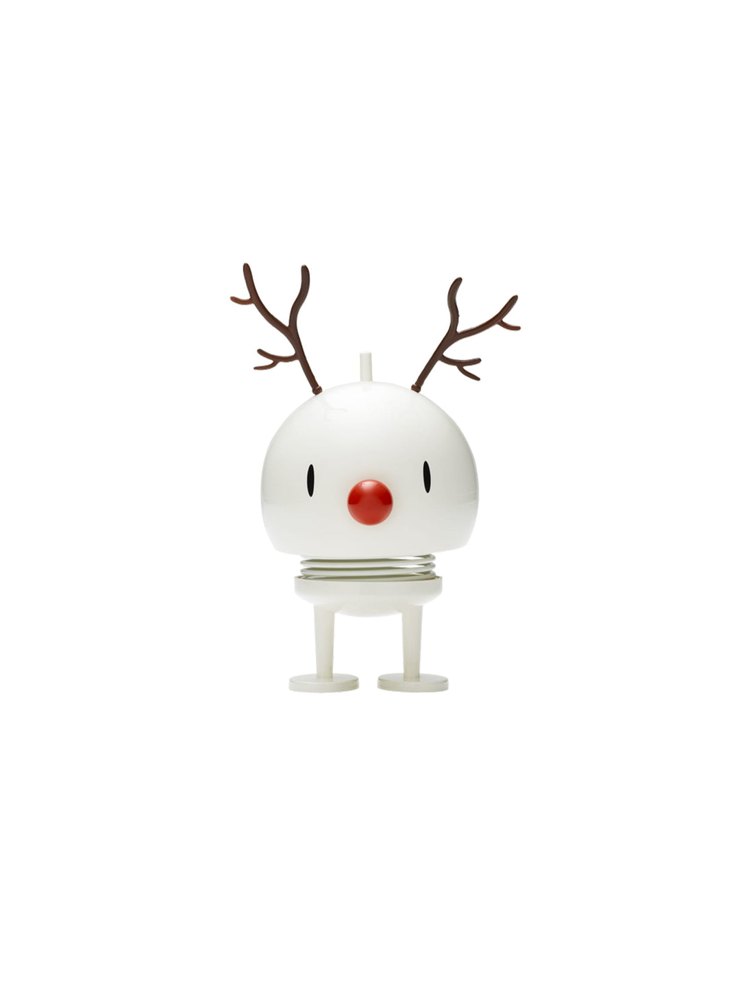 Figurine Renne Bumble Hoptimist, une création scandinave pleine de charme pour célébrer Noël avec légèreté. blanc