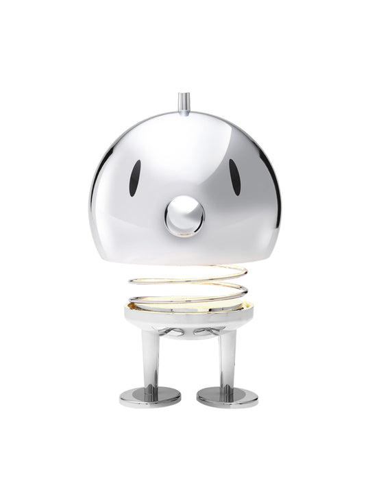 Lampe Bumble Hoptimist sans fil, idéale sur un bureau, une table de chevet ou dans un coin lecture. chrome XL
