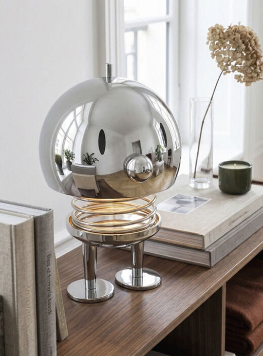 Lampe Bumble Hoptimist sans fil, rechargeable et dimmable, pour apporter lumière douce et bonne humeur à la maison. chrome XL