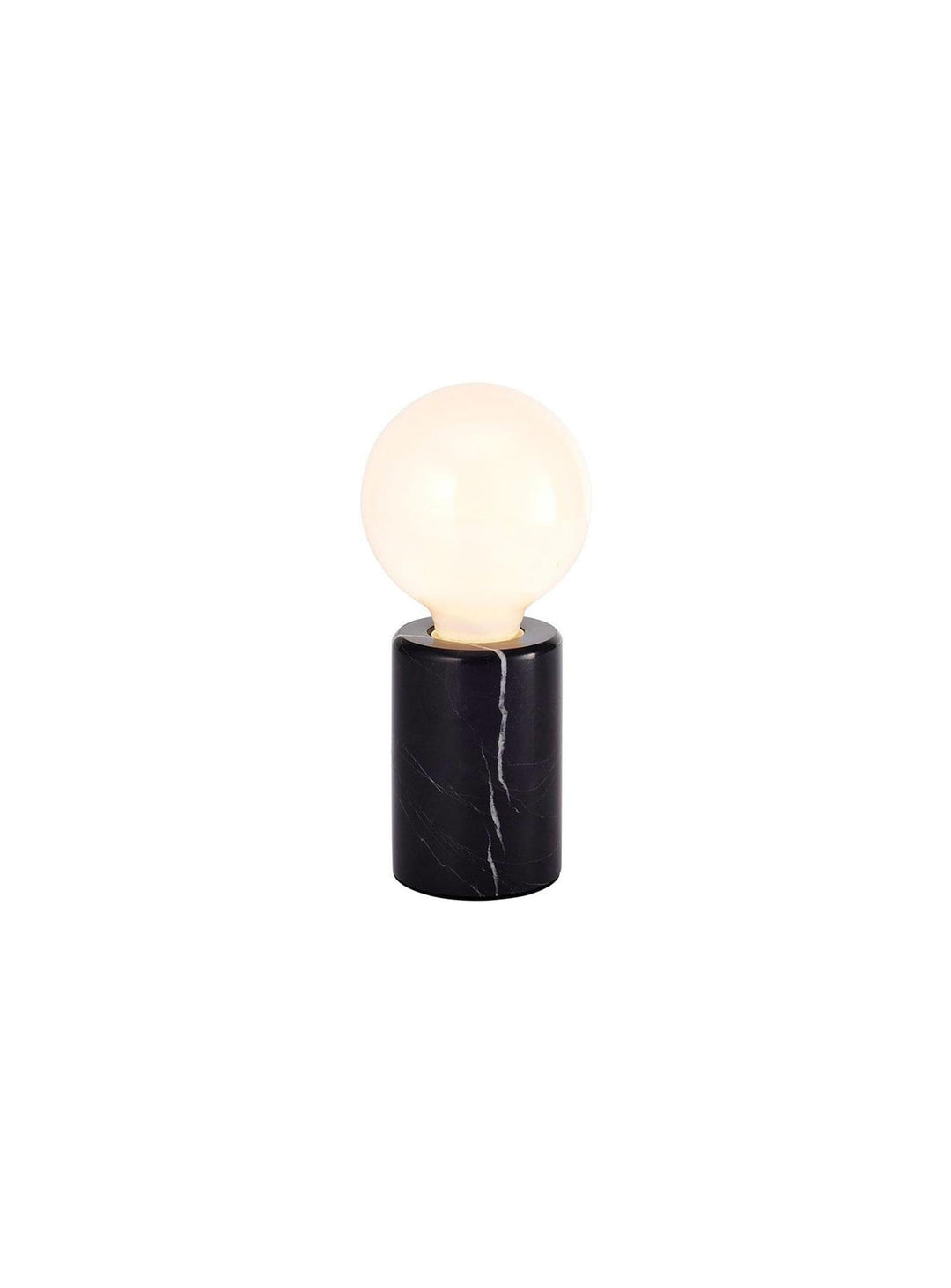 Lampe Jiar, base marbre ou bois pour un look moderne ou chaleureux. noir