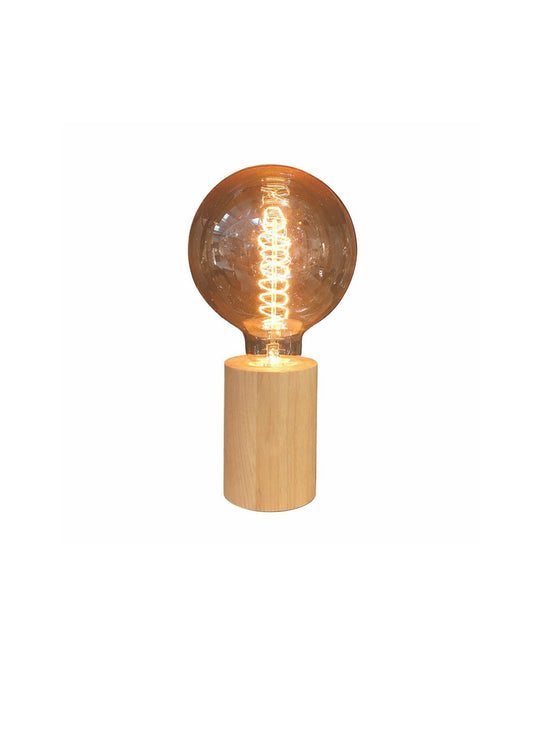 Jiar, lampe de table polyvalente compatible LED et ampoules rétro. frene