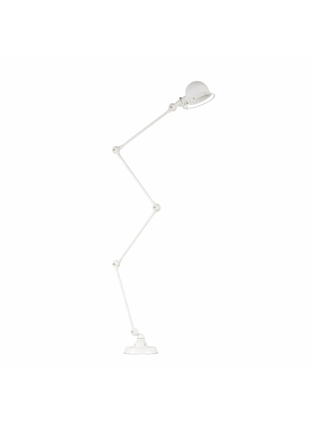 Jielde sur pied, éclairage robuste au style industriel intemporel. blanc