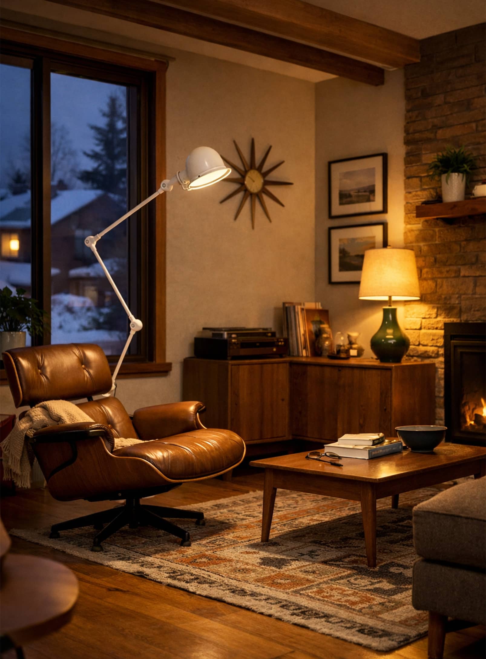 Jielde: Articulated floor lamp in painted metal – Nüspace