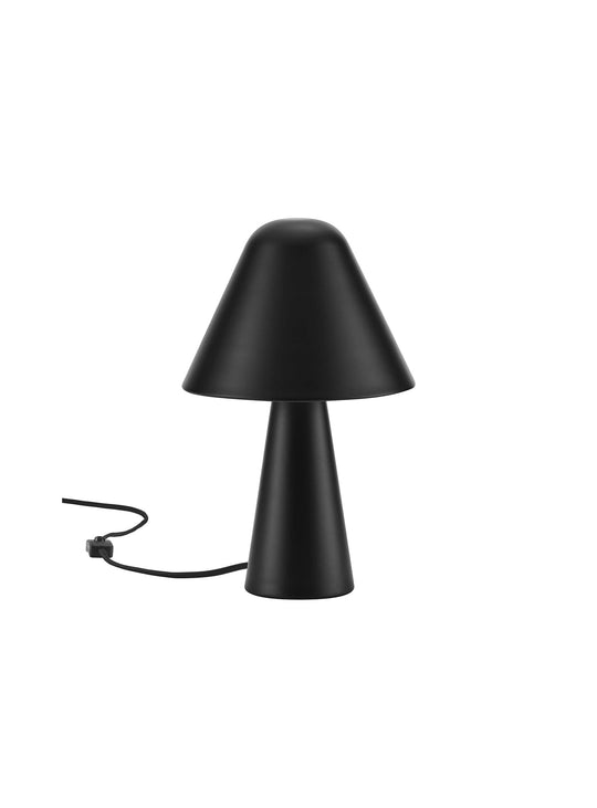 La lampe de table Jovial diffuse une lumière ambiante chaleureuse et accueillante. noir