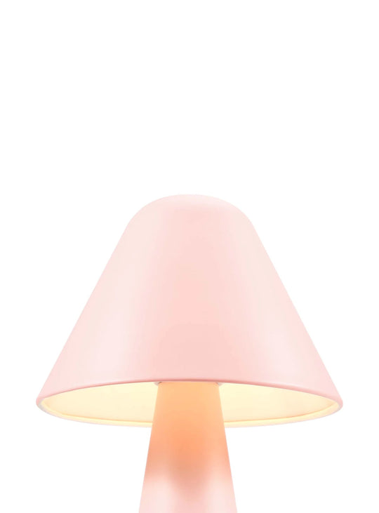 Lampe de table Jovial, parfaite pour chambre, bureau ou salon élégant. rose