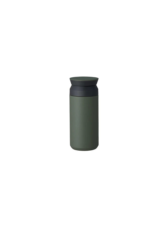 Découvrez la bouteille isotherme Travel Tumbler KINTO, idéale pour café, thé et boissons fraîches. vert 350