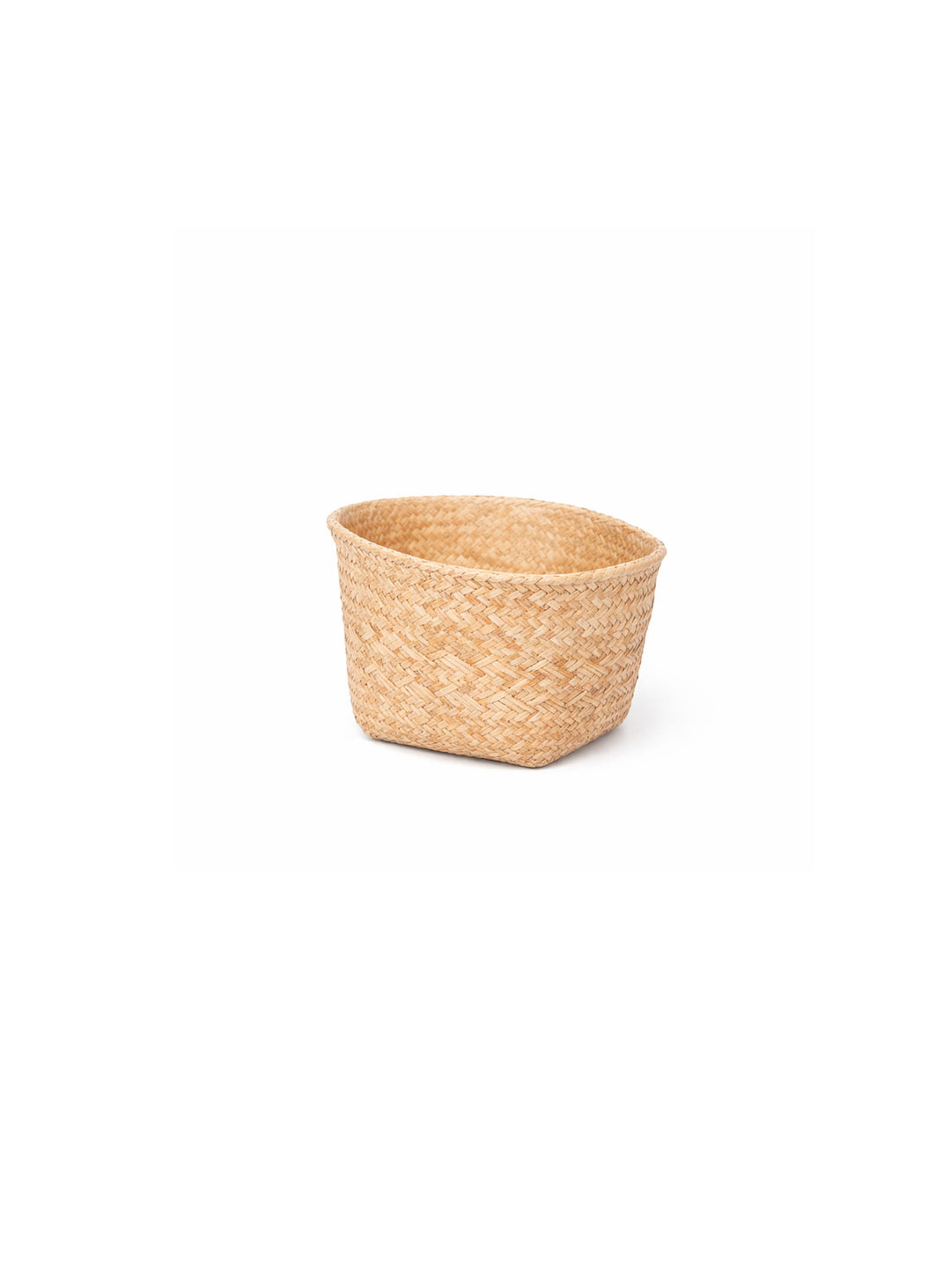 Cache-pots en ciment Lana avec motif tressé, esthétique naturelle et usage extérieur. petit