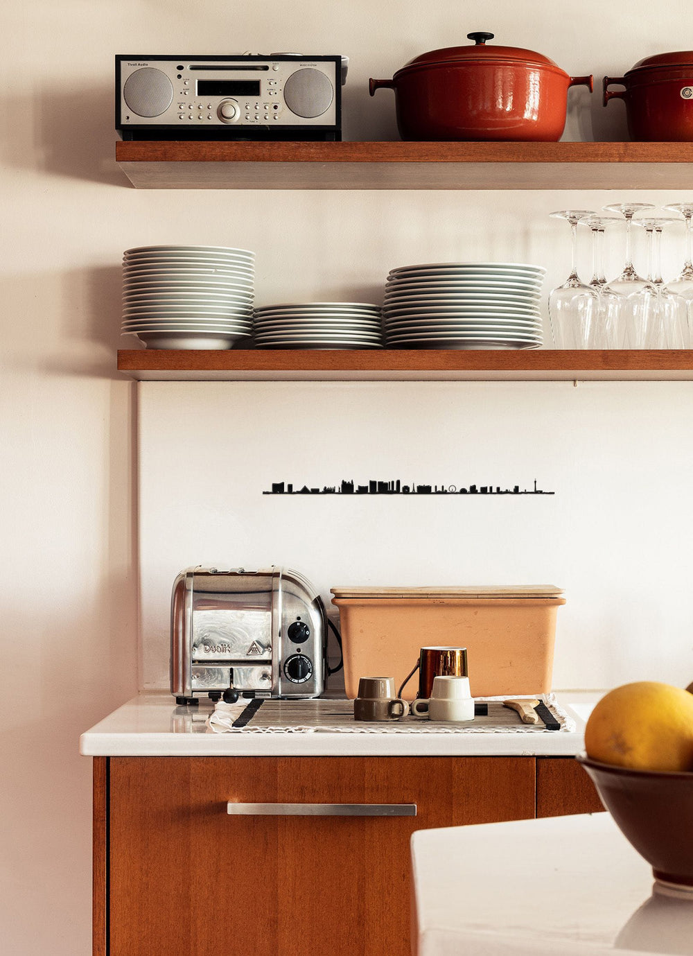 Décoration murale Las Vegas de The Line : skyline brillante et design.