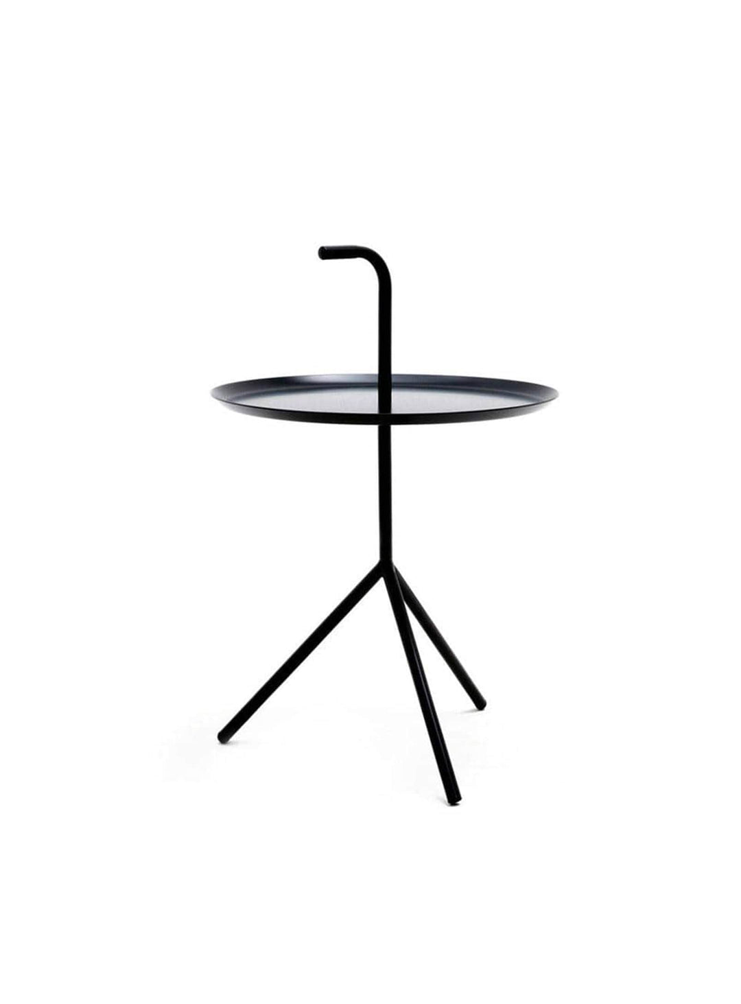 Table Leave : piètement tripode pour stabilité sur toute surface. noir