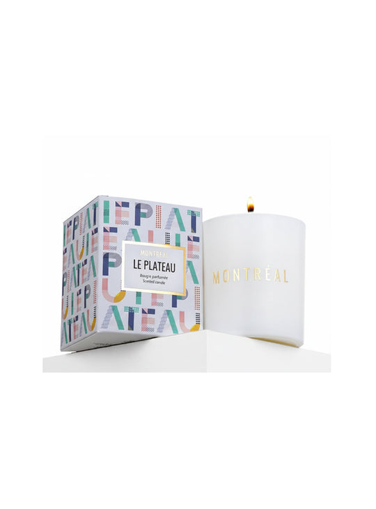 Bougies parfumées Les Citadines, cire de soya et huiles rares pour un parfum raffiné. Le Plateau