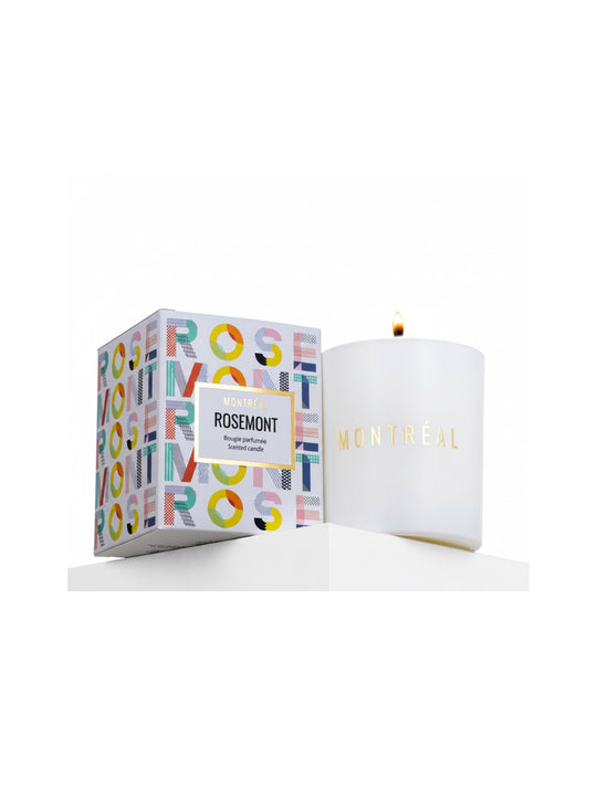 Bougies parfumées Les Citadines, senteurs inspirées des quartiers montréalais. Rosemont