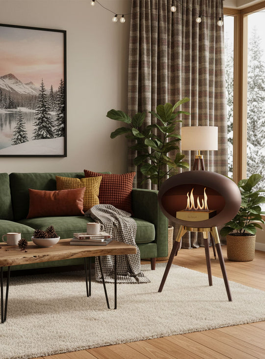 Découvrez le foyer Ground Low Dome Mocca de Le Feu : design scandinave et chaleur authentique.