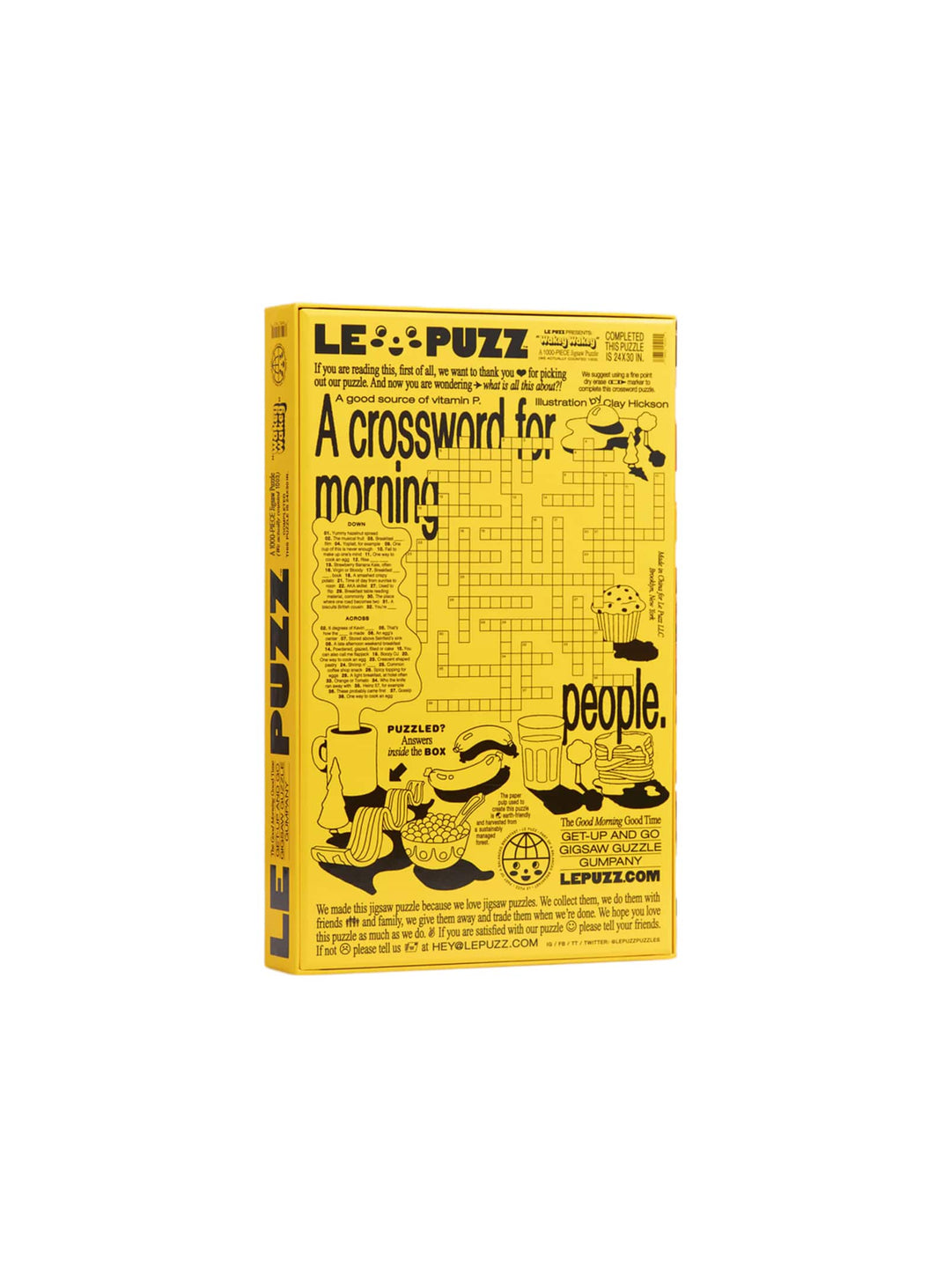 Puzzle Wakey Wakey Le Puzz : casse-tête fun et gourmand pour une pause créative.