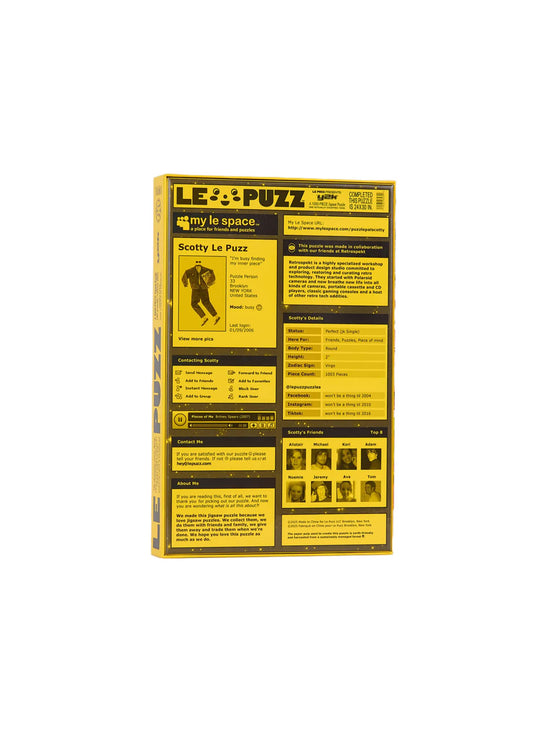 Puzzle Y2K Le Puzz : puzzle 1000 pièces fun et rétro au design coloré.