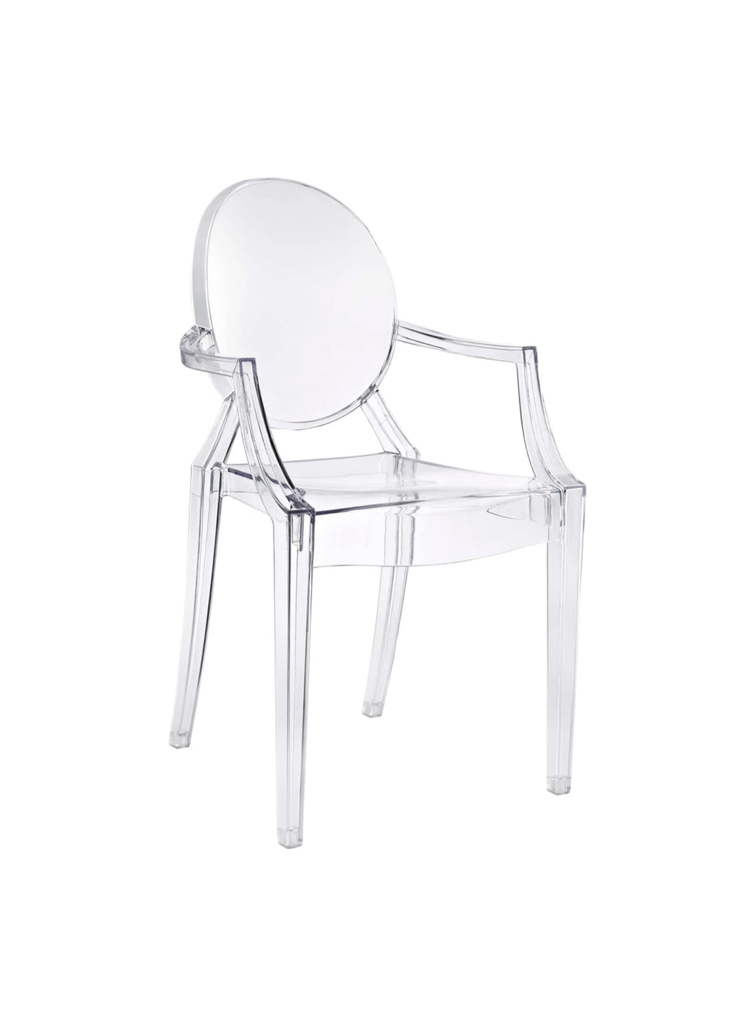 Chaise capitaine Nüspace Louis Ghost, élégance classique au style contemporain. transparent