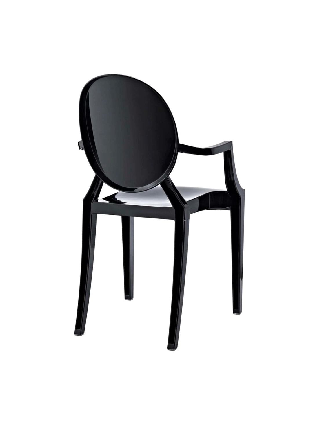 Chaise Nüspace Louis Ghost, polycarbonate léger et résistant aux chocs. noir