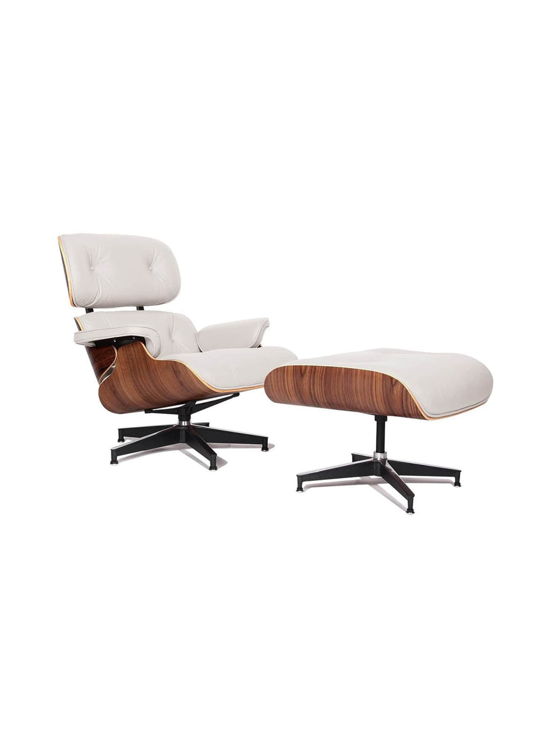 Lounge de Nüspace : fauteuil inspiré d’Eames, luxe et détente assurés. blanc