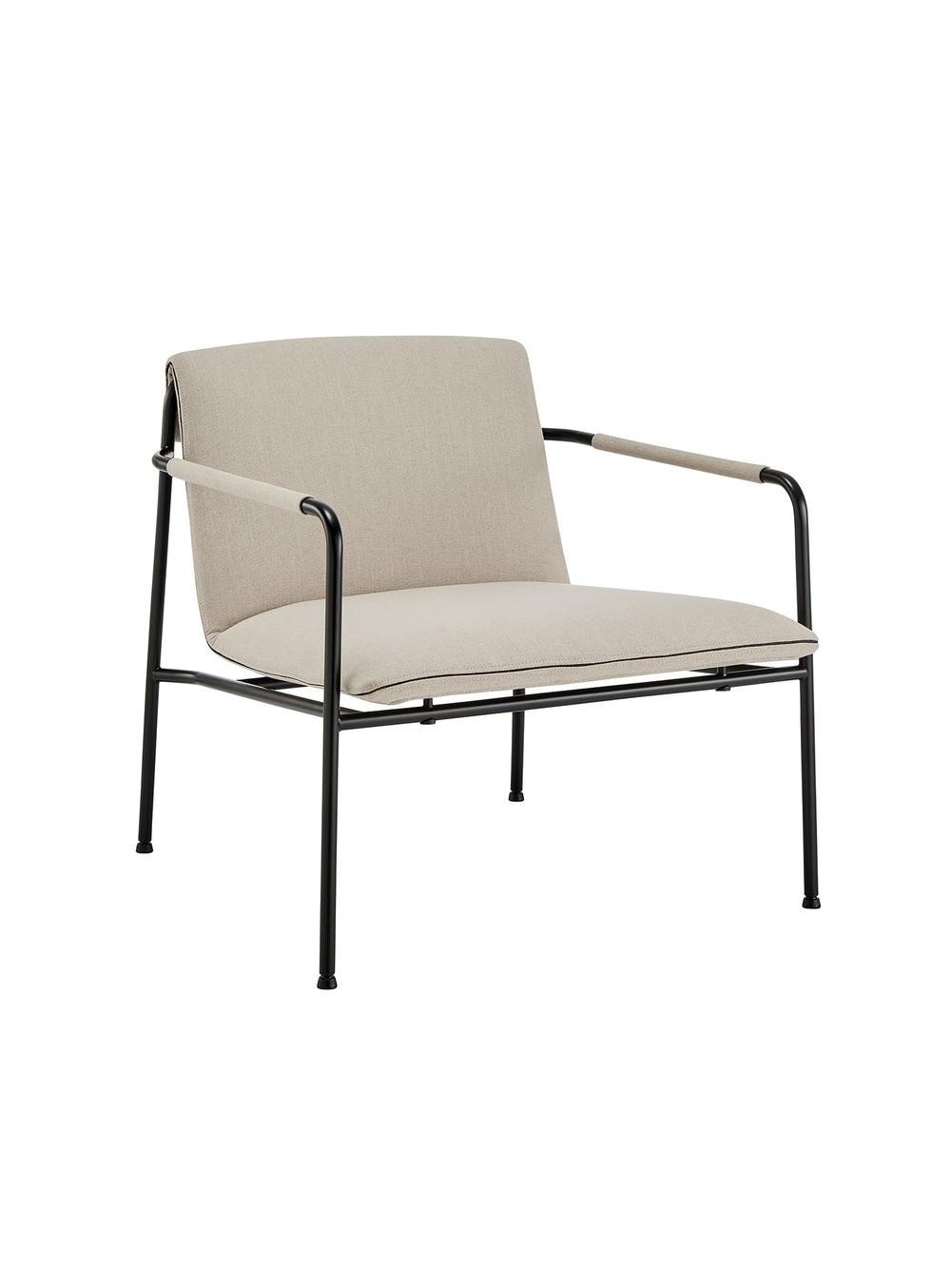 Fauteuil lounge Ludvig : confort rembourré et design contemporain.