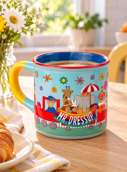 Mug Mr. Dressup de Main and Local sous licence CBC, un cadeau nostalgique inspiré de la culture canadienne.