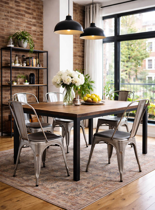 La chaise à dîner Nüspace Marais A s’intègre aussi bien en intérieur qu’en milieu pro. métal