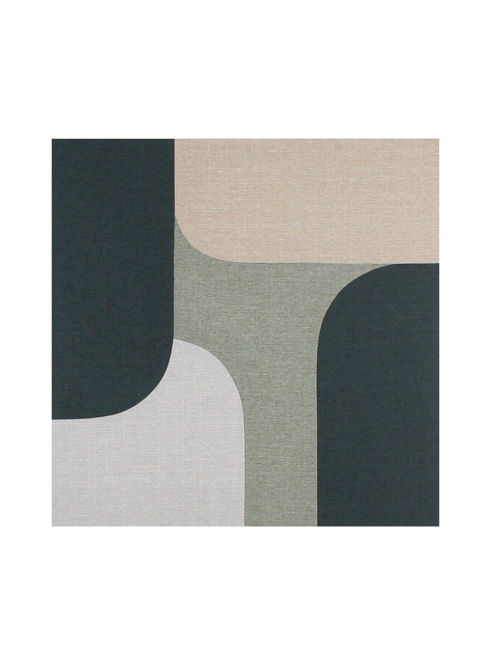 Toiles murales Alba de Marie Dooley : polyptyque raffiné en verts délicats.