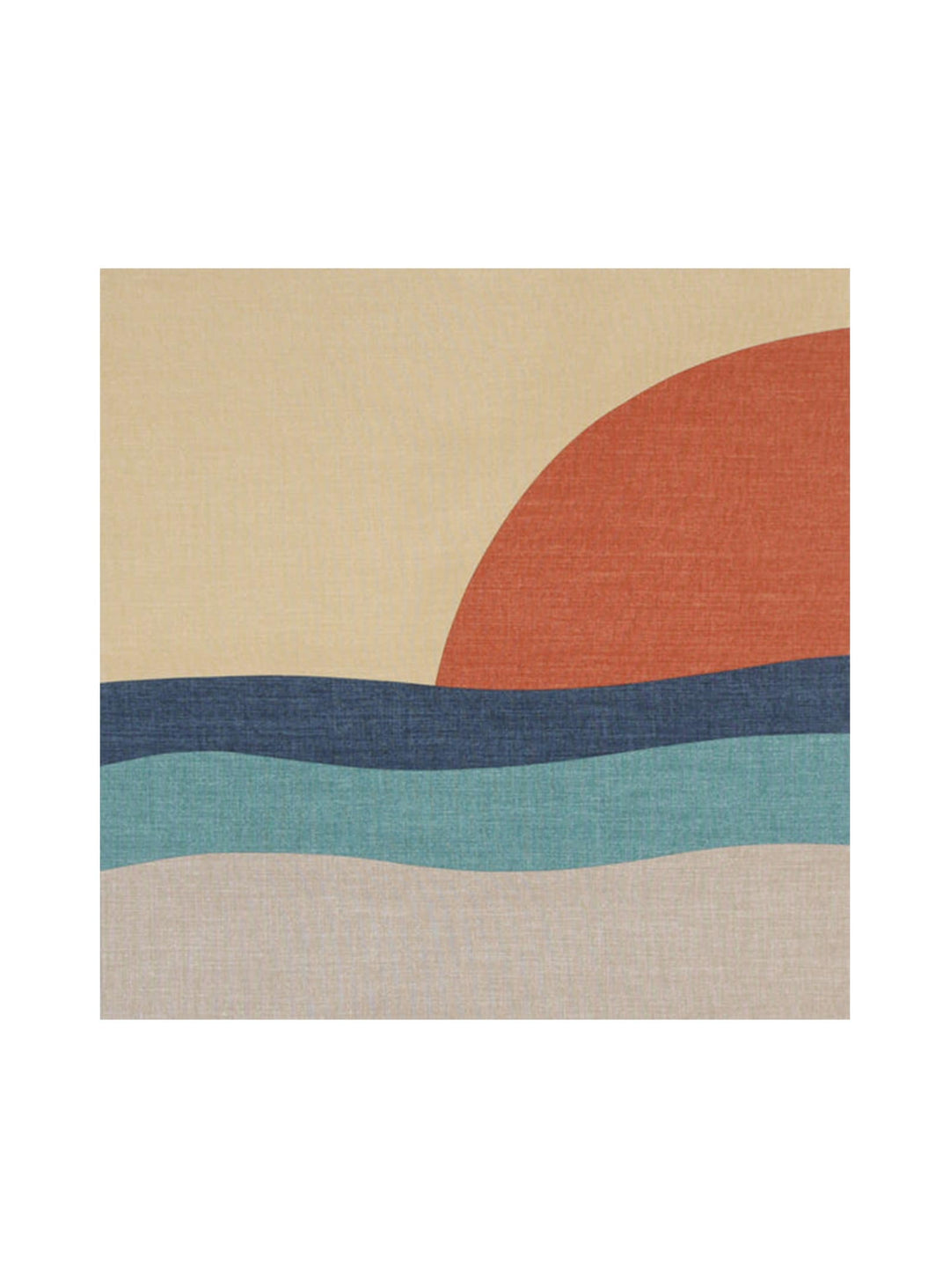 Toiles murales California de Marie Dooley : coucher de soleil en tissu texturé.