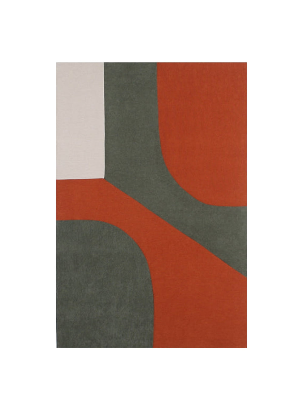 Toile murale Échange de Marie Dooley : aplats colorés et énergie contemporaine.