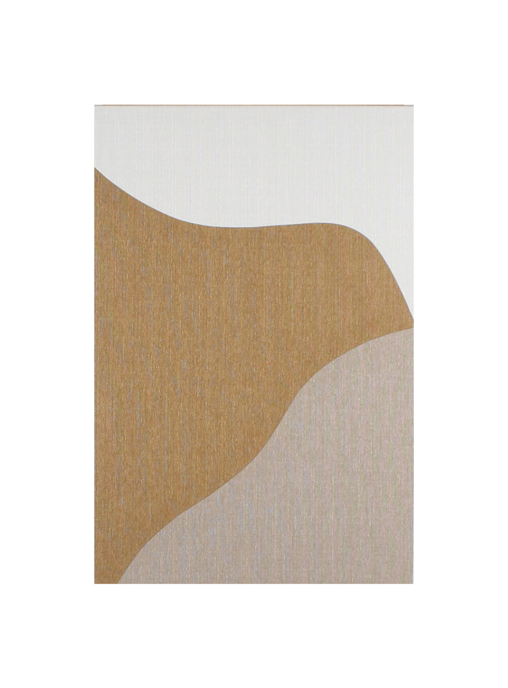 Toiles Évolution de Marie Dooley : diptyque abstrait aux tons ocre et beige.