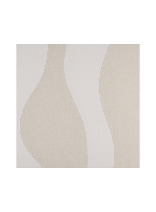 Toiles murales Expression de Marie Dooley : formes abstraites en beige et crème.