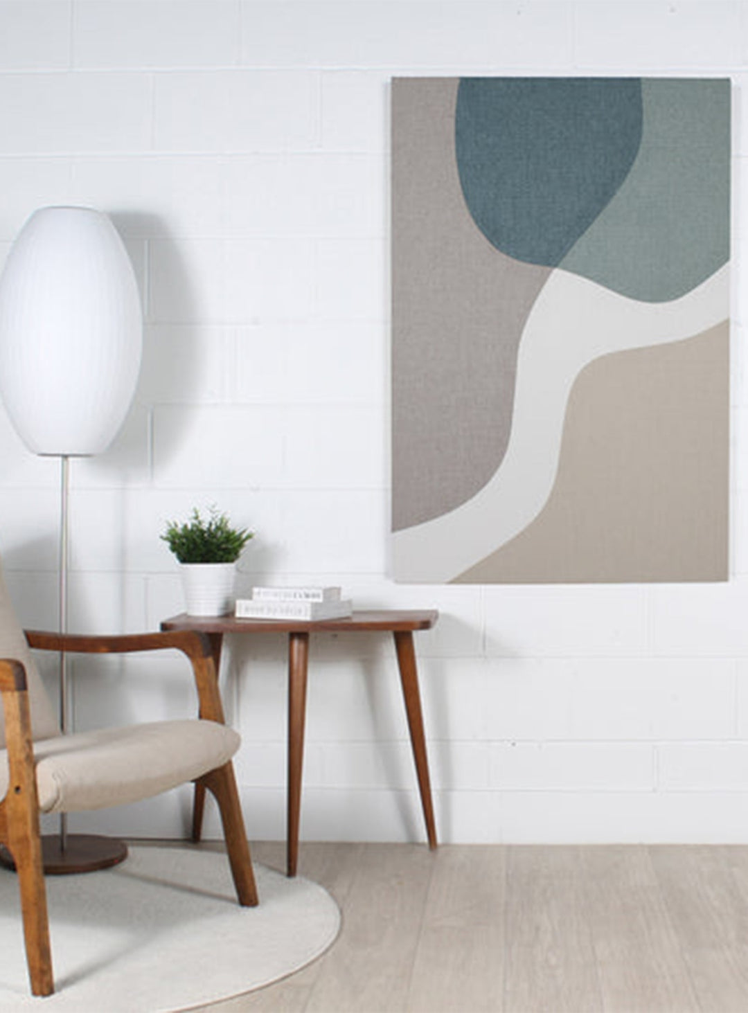 Marie Dooley Riviera : tableau artisanal en tissu cousu à la main au Québec.