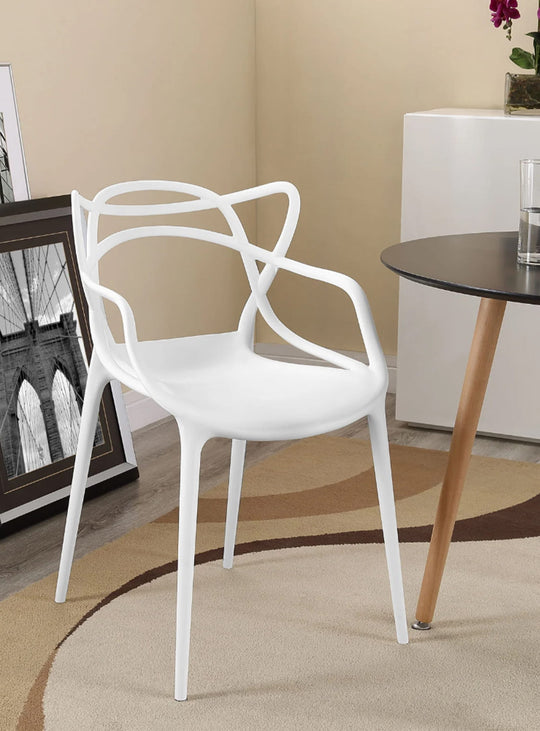 Chaise Nüspace Masters, design graphique et confort au quotidien. blanc