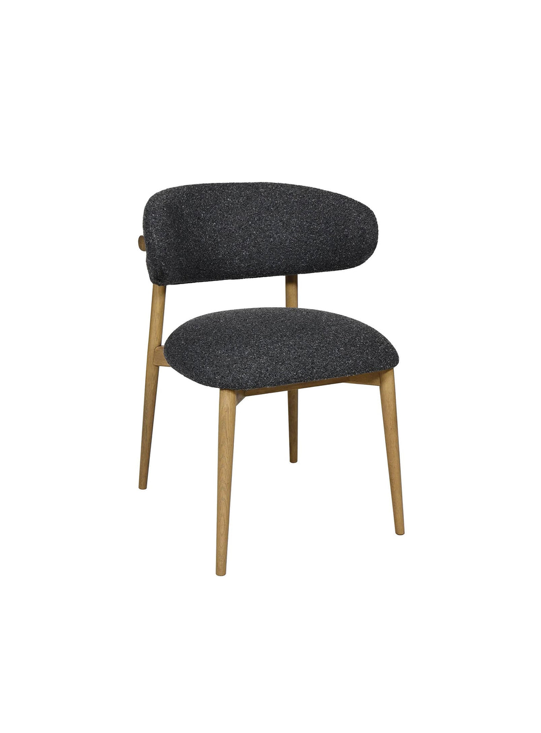 Chaise à dîner Milo, parfaite alliance entre solidité et style contemporain. gris foncé