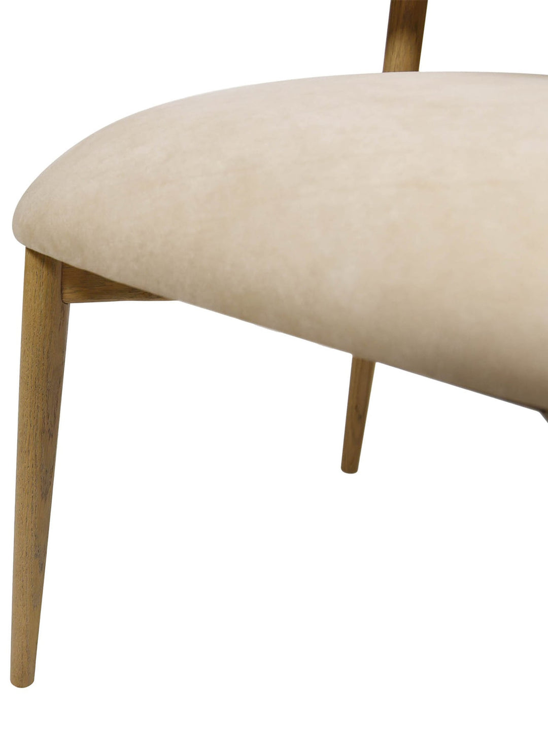 Chaise à dîner Milo, assise confortable pour des moments conviviaux prolongés. naturel