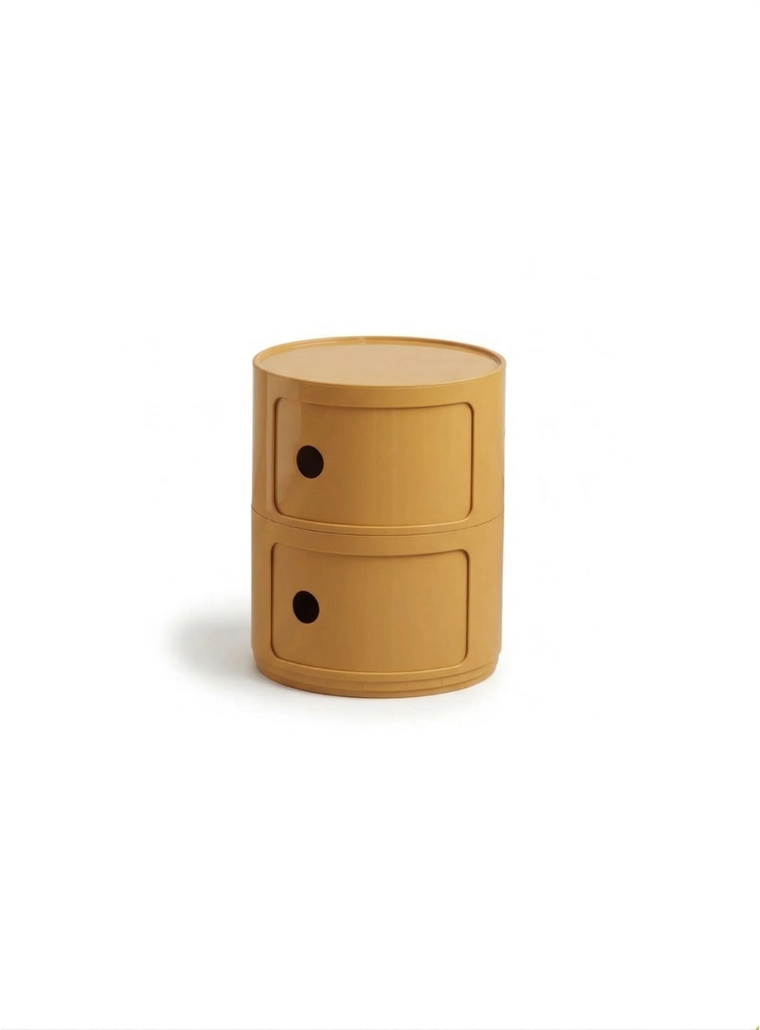 Table d’appoint Moderno 2 meuble compact pratique et design. jaune moutarde