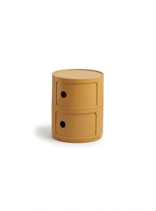 Table d’appoint Moderno 2 meuble compact pratique et design. jaune moutarde