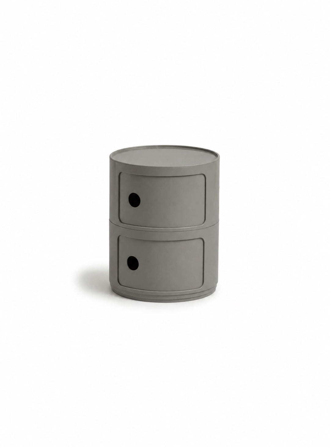 Table d’appoint Moderno 2 avec deux rangements à portes coulissantes, pratique et polyvalente. gris foncé