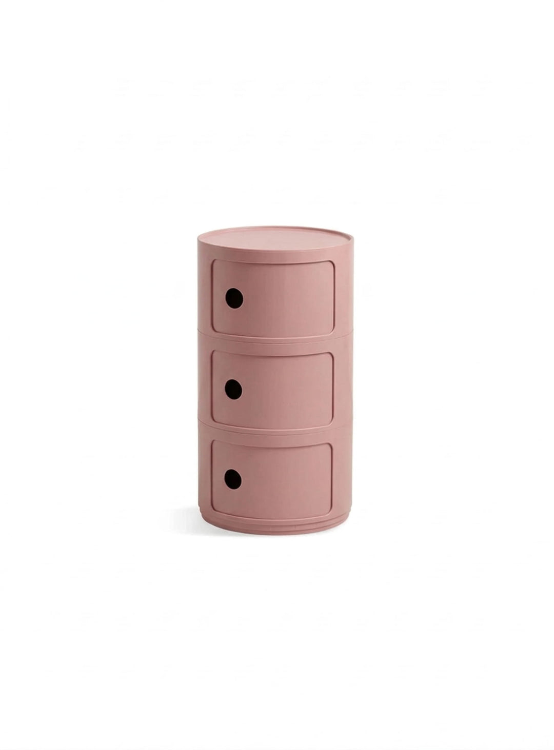 Table d’appoint Moderno 3 avec rangement compact et design moderne. rose cendré