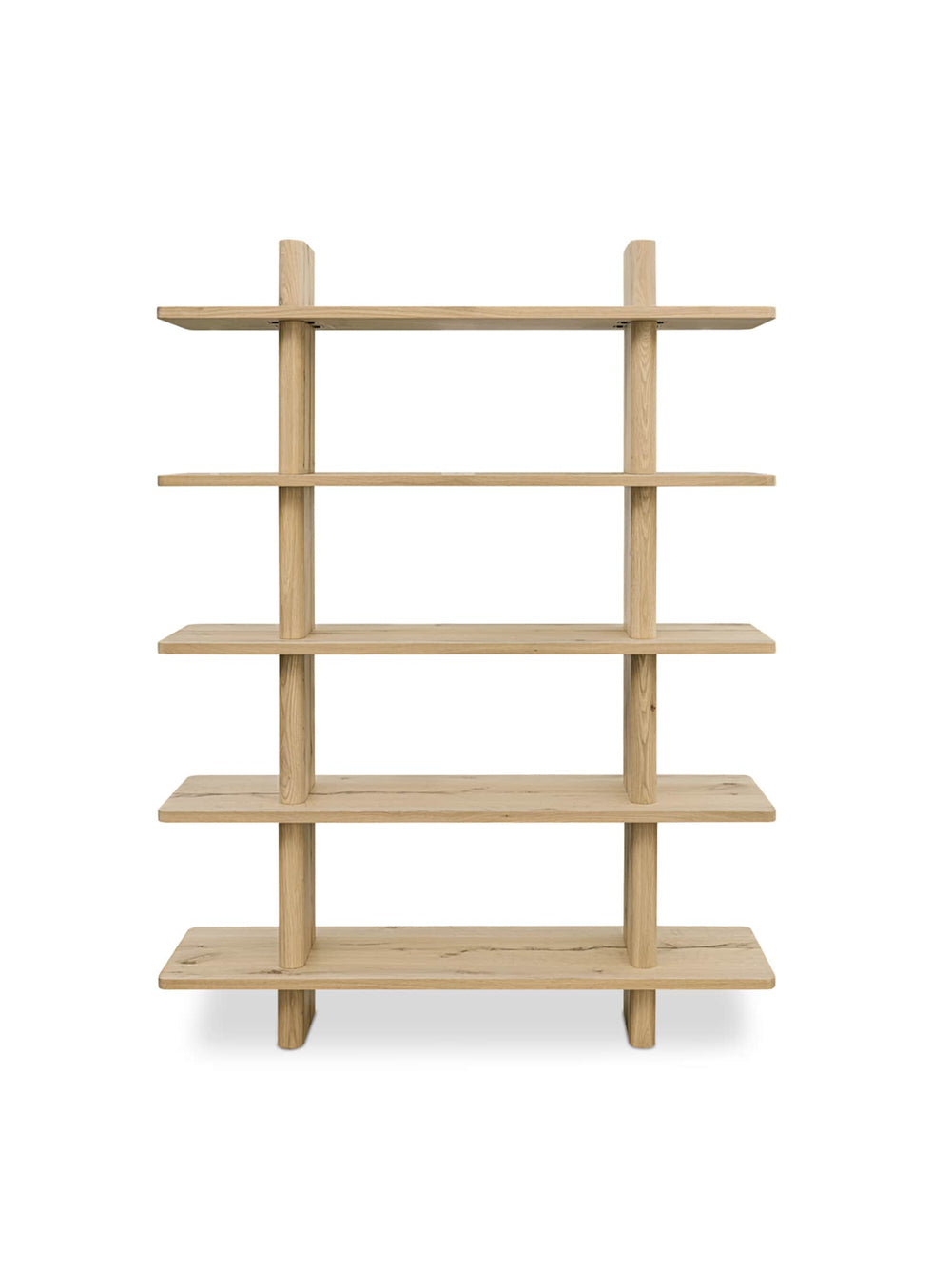 Moe’s Home Casey : bibliothèque en bois naturel ou brun au style intemporel. Naturel.