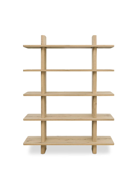 Moe’s Home Casey : bibliothèque en bois naturel ou brun au style intemporel. Naturel.