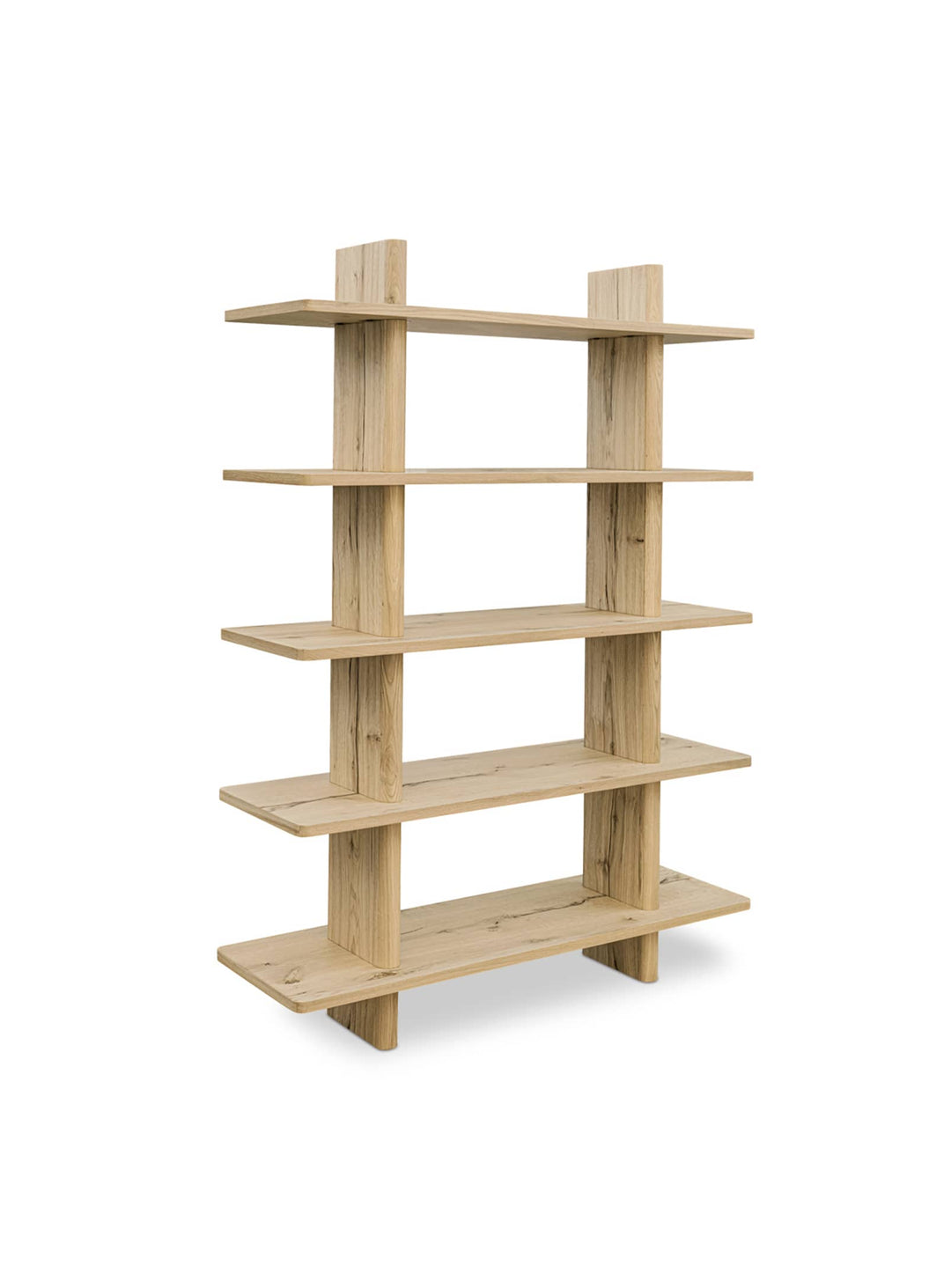 Moe’s Home Casey : bibliothèque design aux détails organiques et chaleureux. Naturel.