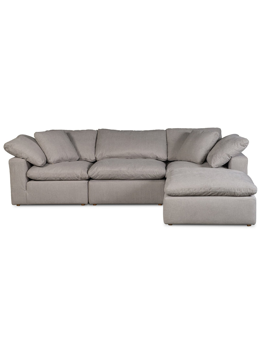 Sofa Clay, confort moelleux et modularité élégante pour tout intérieur. gris clair