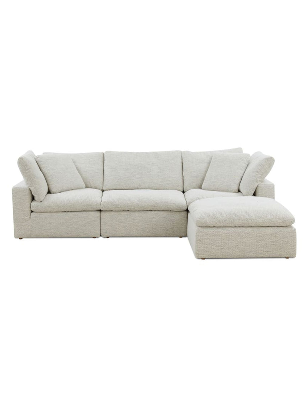 Clay, sofa modulaire design en tissu hydrofuge et anti-taches. sable