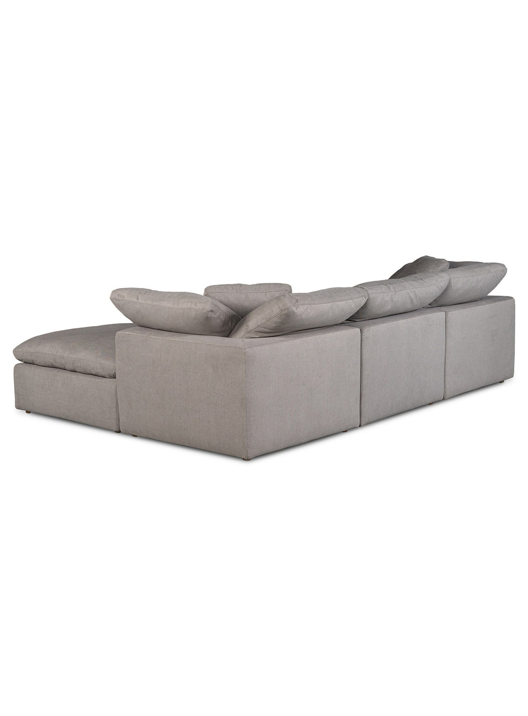 Clay, sofa sectionnel en tissu Resist™ anti-taches et hydrofuge. gris clair
