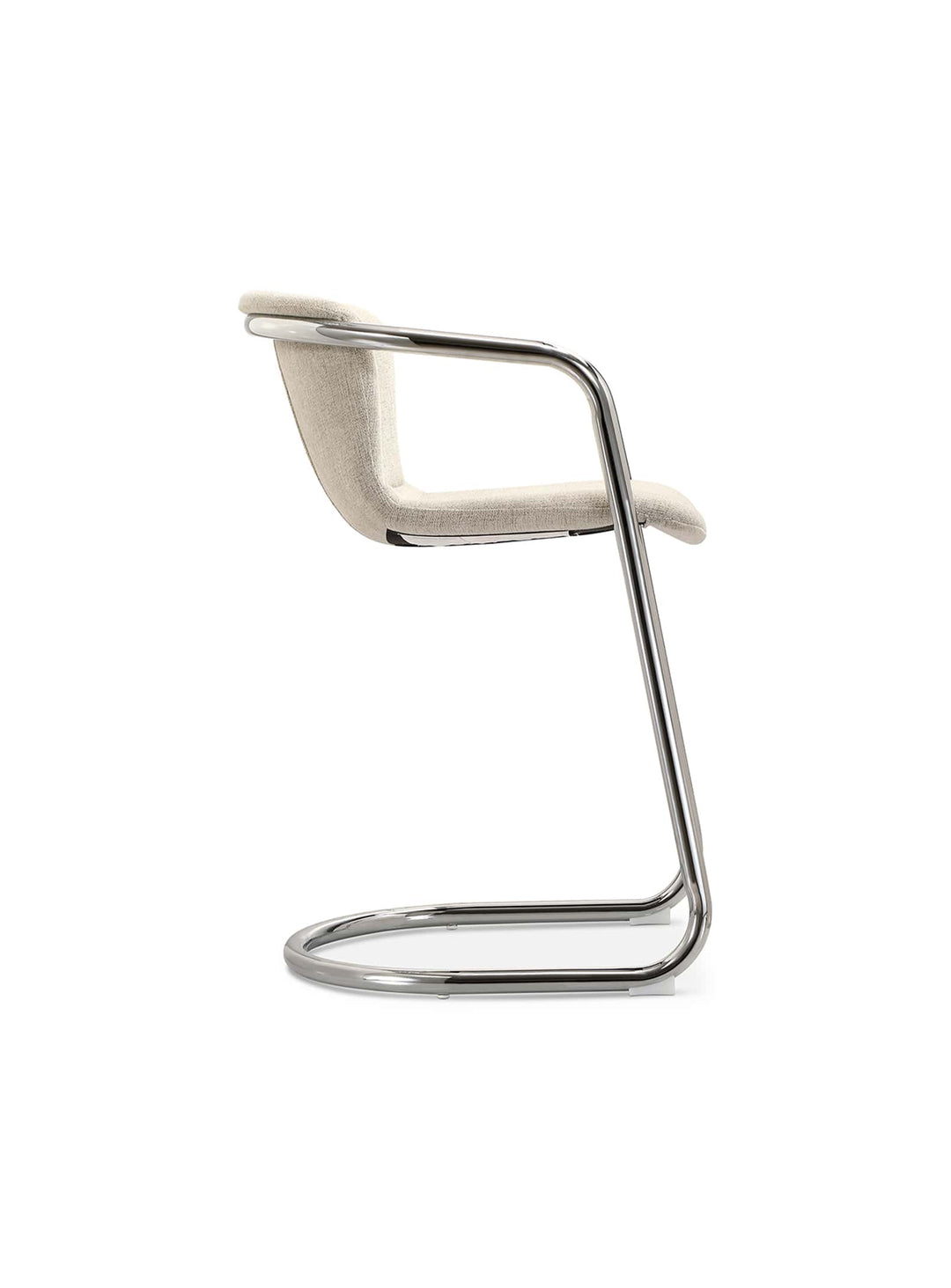 Tabouret de comptoir Freeman, confort et élégance chromée.