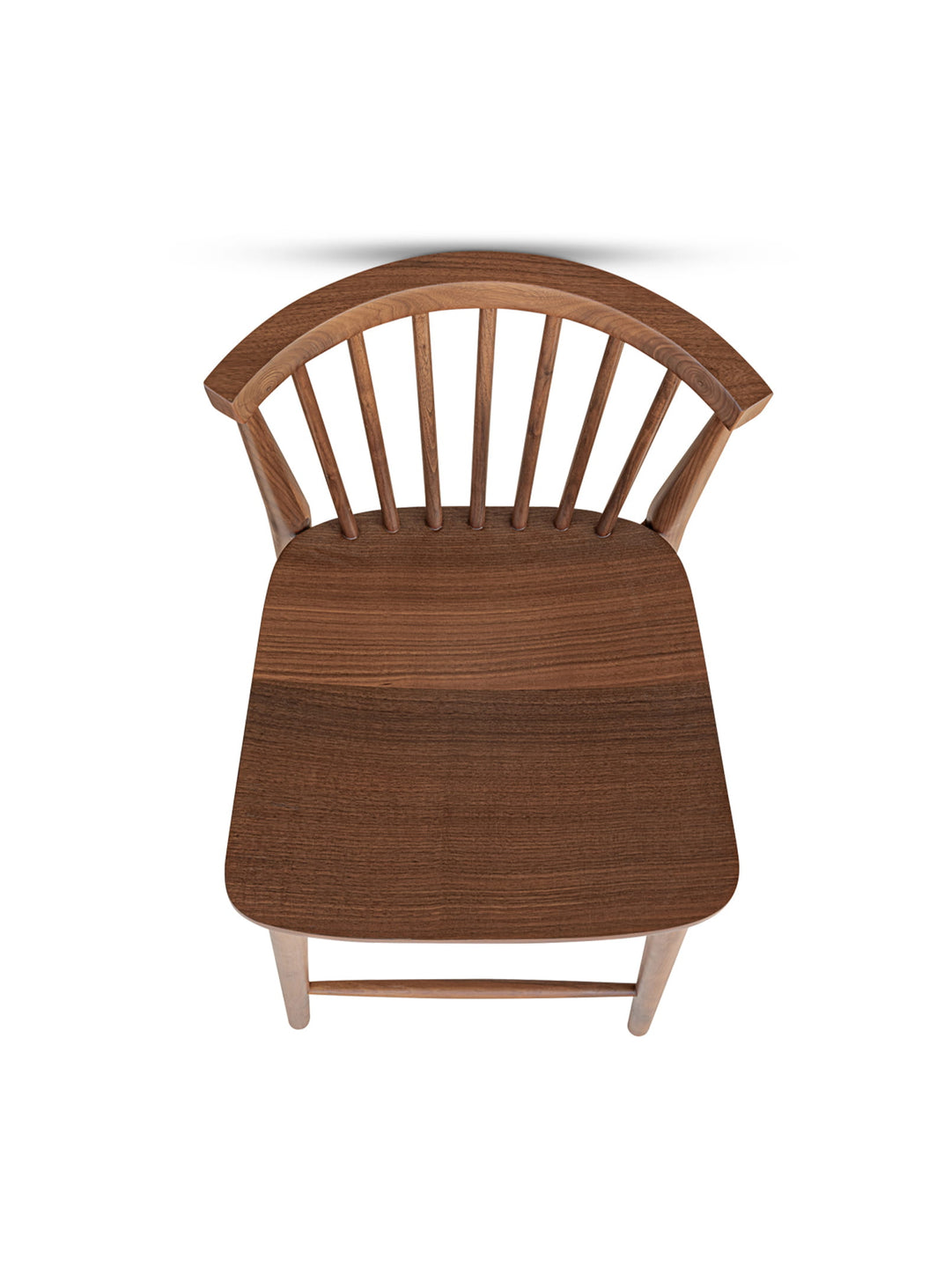 Tabouret de comptoir Marley de Moe’s Home : design aérien et soutien lombaire. Noyer.