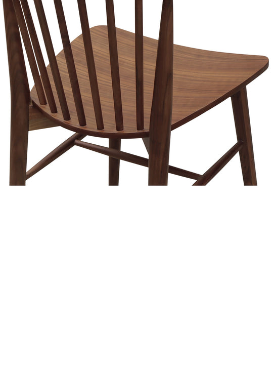 Moe’s Home Marley : chaise de salle à manger élégante pour repas conviviaux. Noyer.