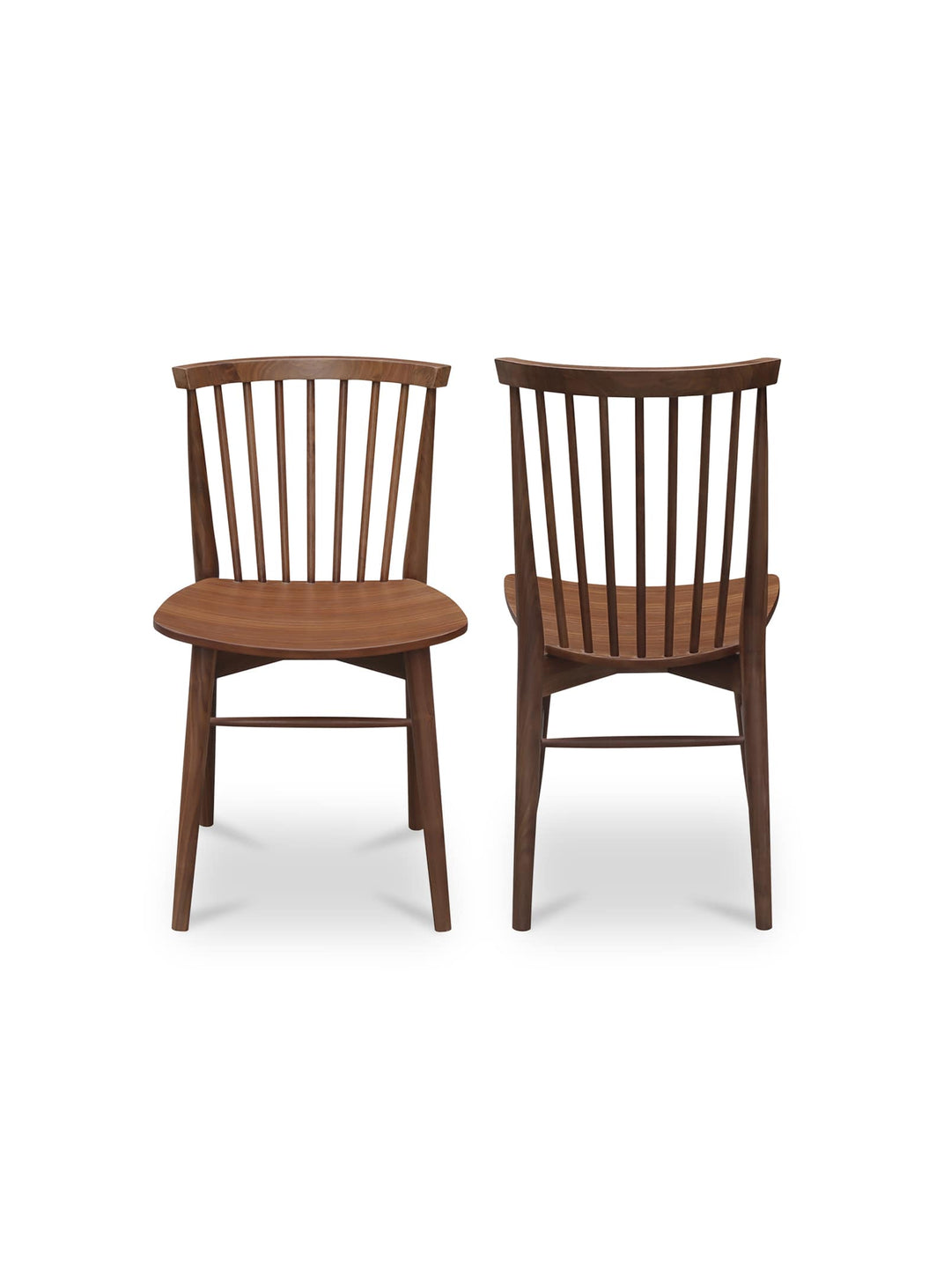 Chaise de salle à manger Marley de Moe’s Home : assise confortable et raffinée. Noyer.