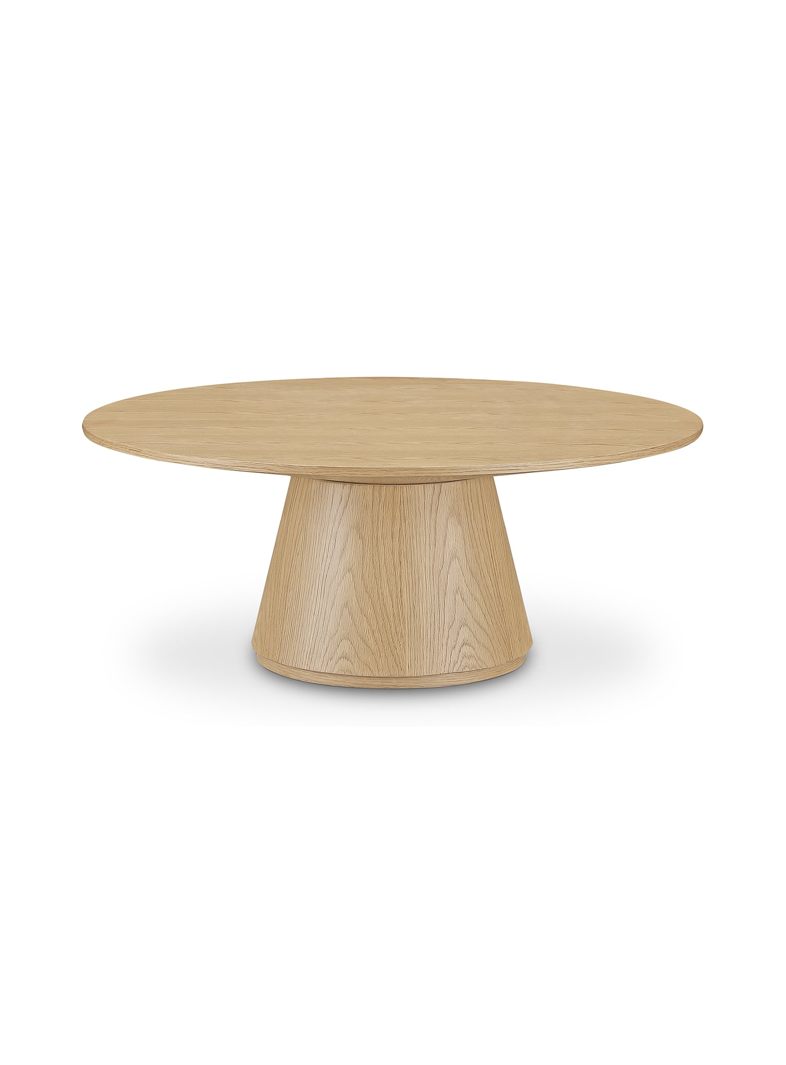 Otago: Round oak or walnut coffee table - Moe's – Nüspace