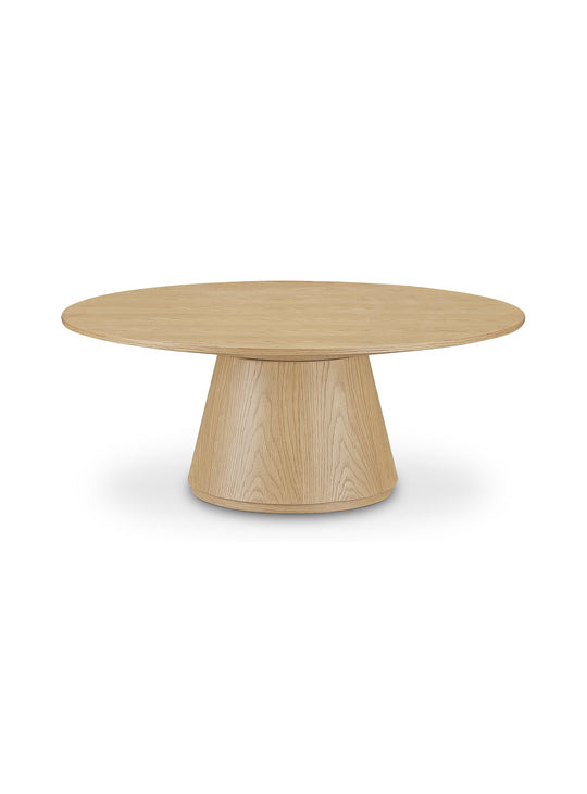 Offrez chaleur et modernité à votre salon avec la table à café ronde Otago de Moe's Home. Chene.